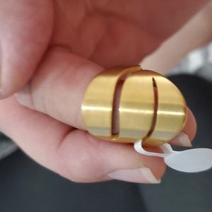 316-L Stainless Steel Gold Plated Womens Rings size 7